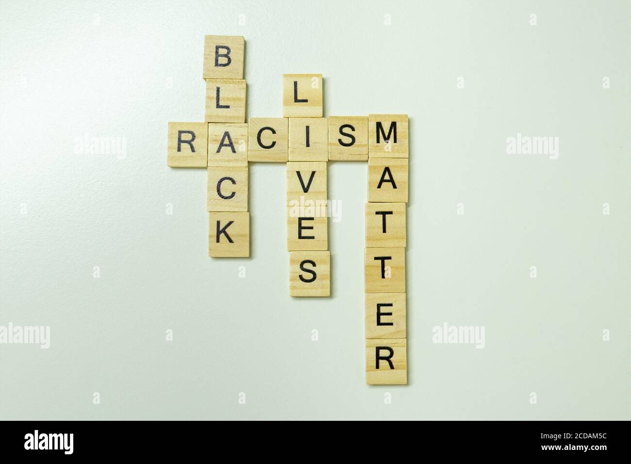 black lives matter slogan using scarab letters, protest against racism, equal rights concept Stock Photo