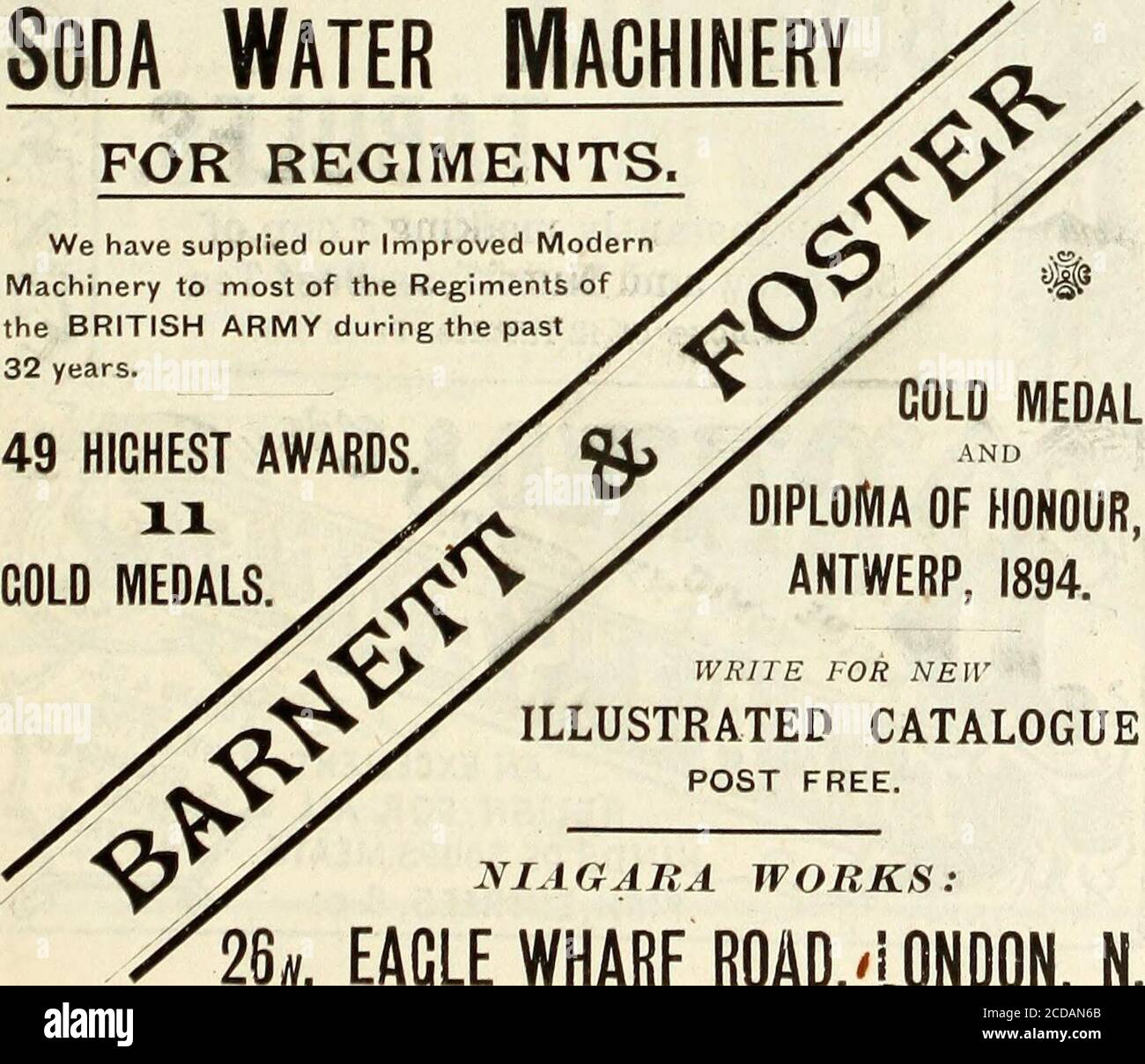 . Hart's annual army list, militia list, and imperial yeomanry list . Sporting Outfitters 6 Breeches MaRers,32, BROOK STREET, LONDON, W. Telecrams: SPORTINCLY, London. Telephone 4652 Cerrard. Soda Water machinery FOR REGIMENTS. We have supplied our Improved ModernMachinery to most of the Regiments ofthe BRITISH ARMY during the past32 years. 49 HIGHEST AWARDS.GOLD MEDAL! /X* w COLD MEDAL AND. DIPLOMA OF HONOUR,ANTWERP, 1894. WRITE FOR NEW ILLUSTRATED CATALOGUE POST FREE. ^7 / NIAGARA WORKS: k EAGLE WHARF ROAD .LONDON. N. PURVEYORS TO HIS MAJESTY THE KING. JBEEF TEA,VEAl,@y llt$e*V ^MUTTON & CHI Stock Photo