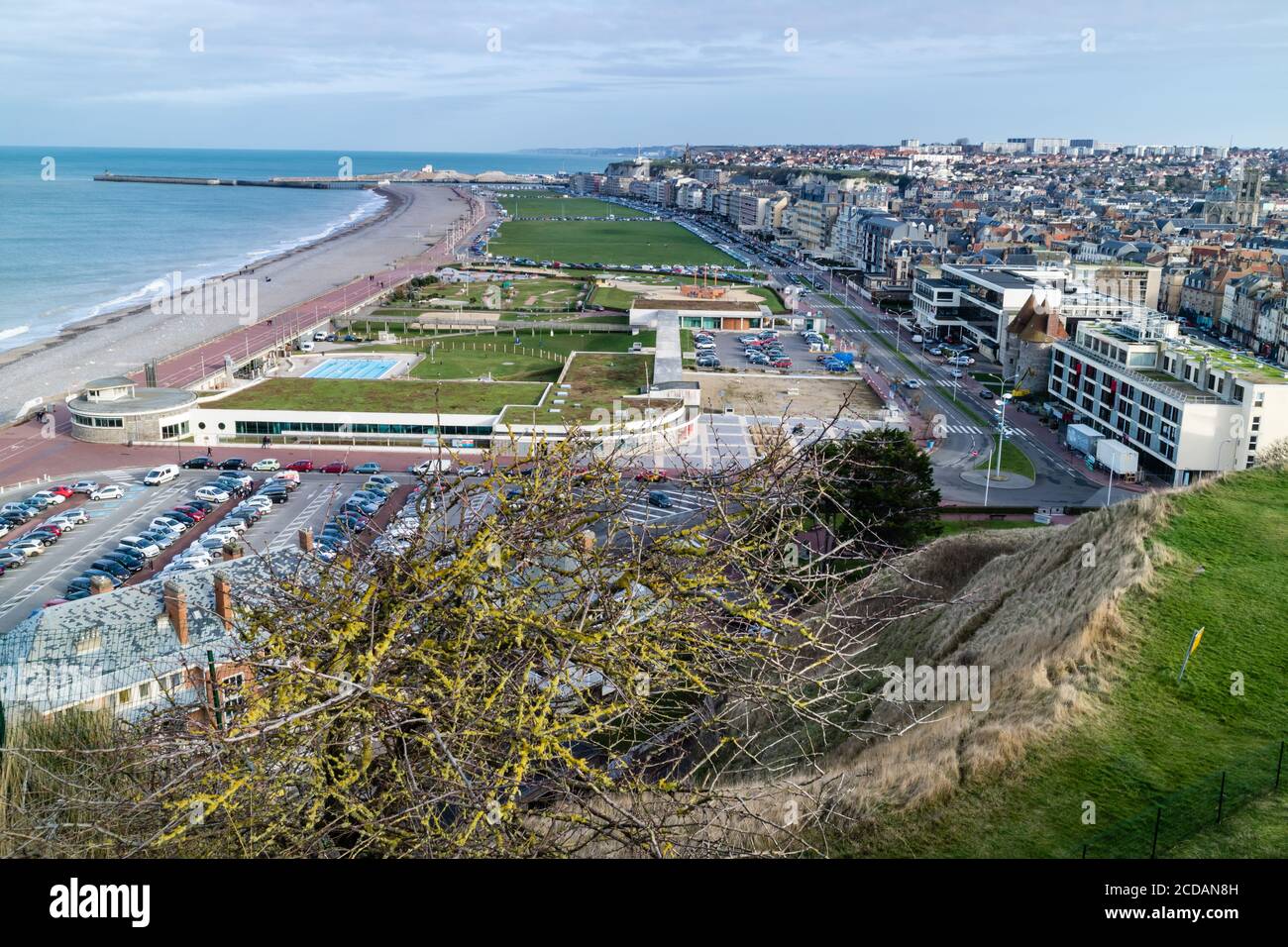 Dieppe city from Normandy, France Stock Photo