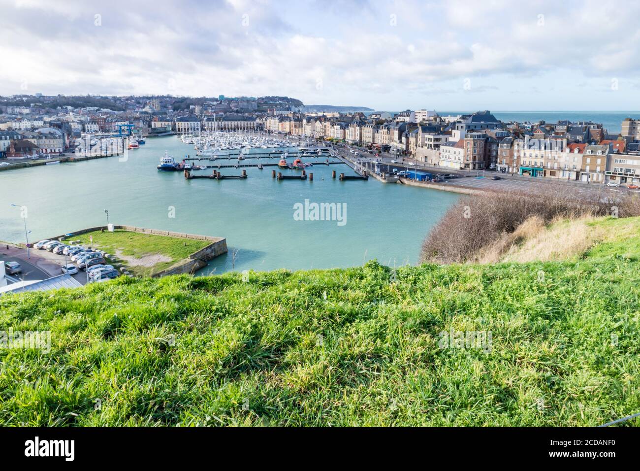 Dieppe city from Normandy, France Stock Photo