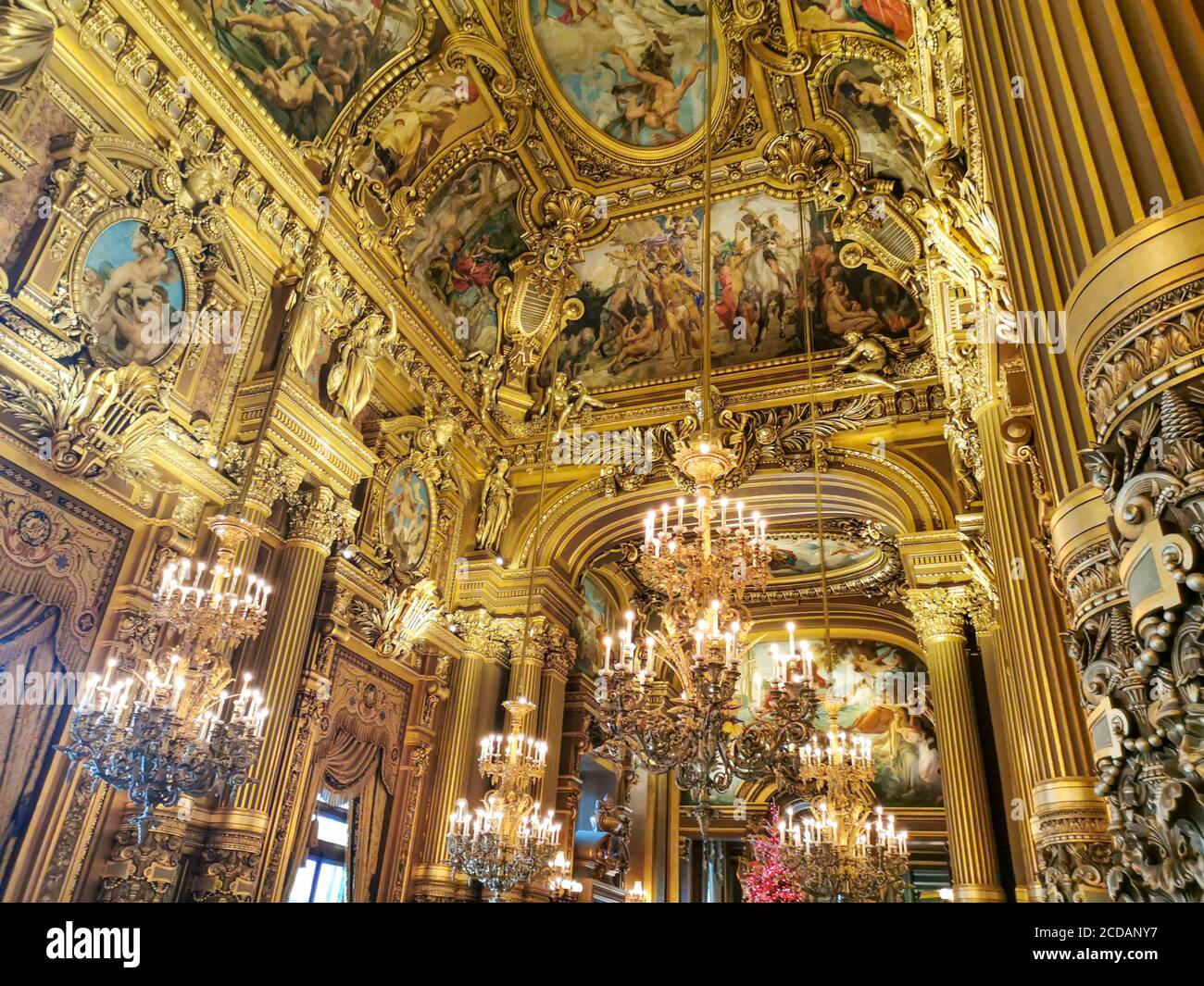 The national french opera Garnier and its beautiful architecture Stock