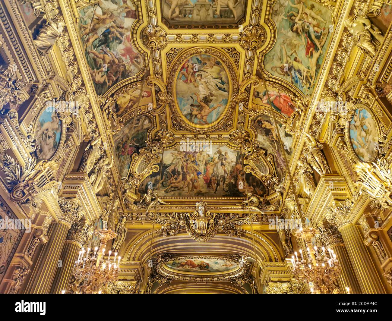 The national french opera Garnier and its beautiful architecture Stock Photo