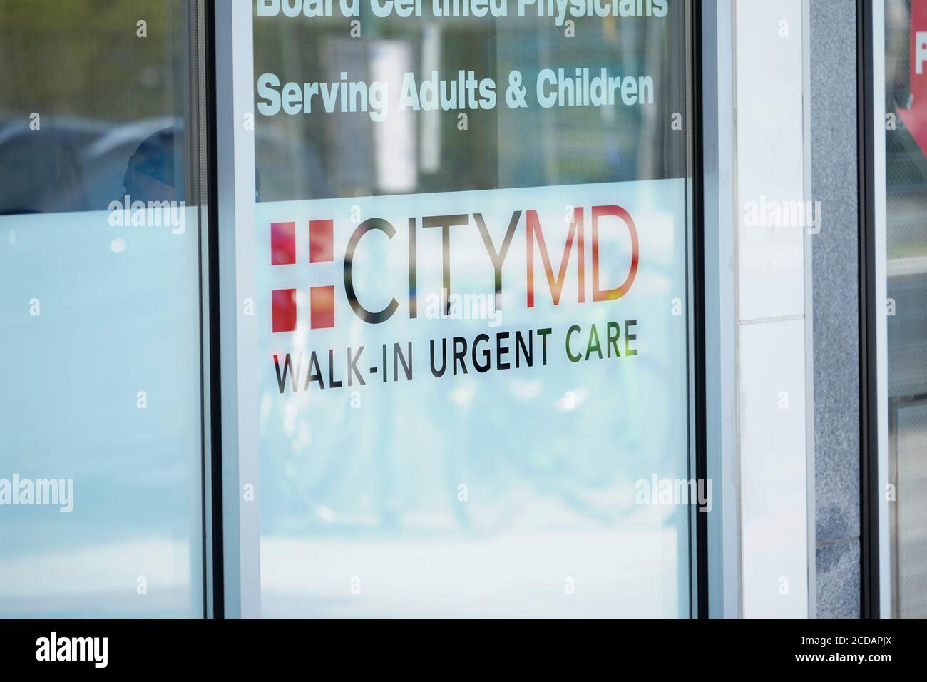 CityMD, logo in Queens borough Stock Photo Alamy
