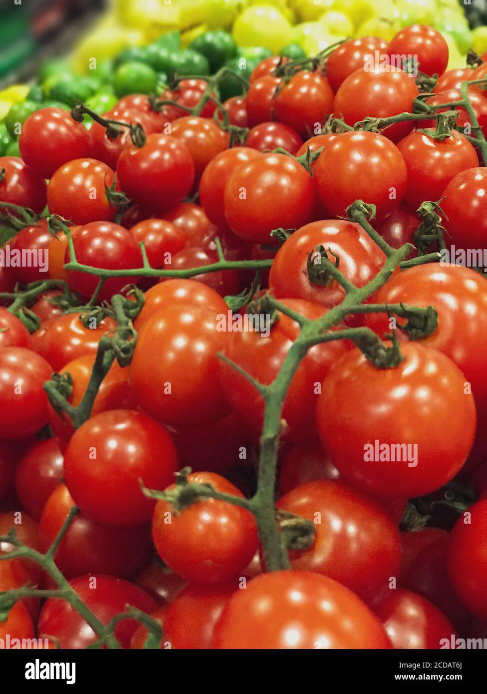 Grocery store vegetables Tomato cherry for sale Stock Photo Alamy