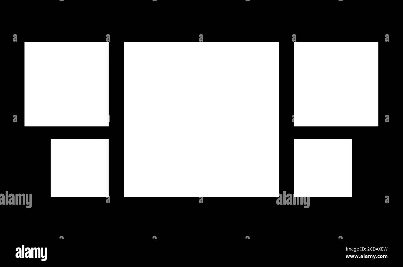 Photo frame collection on black background Stock Photo Alamy