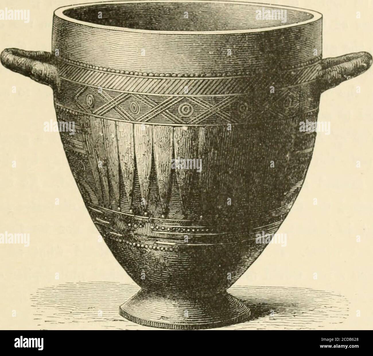 Pottery and porcelain, from early down to the Philadelphia exhibition of 1876 . Fig. ^i.—Etruscan Vase. adoni glorify it, the Greek man be said—using expressiveAmerican phrase—to liave