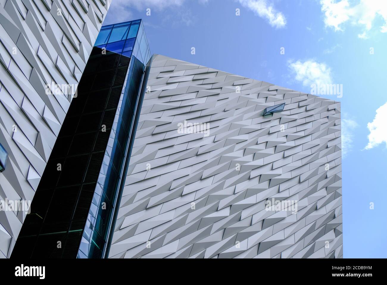 Belfast - August 2019: Titanic museum Stock Photo