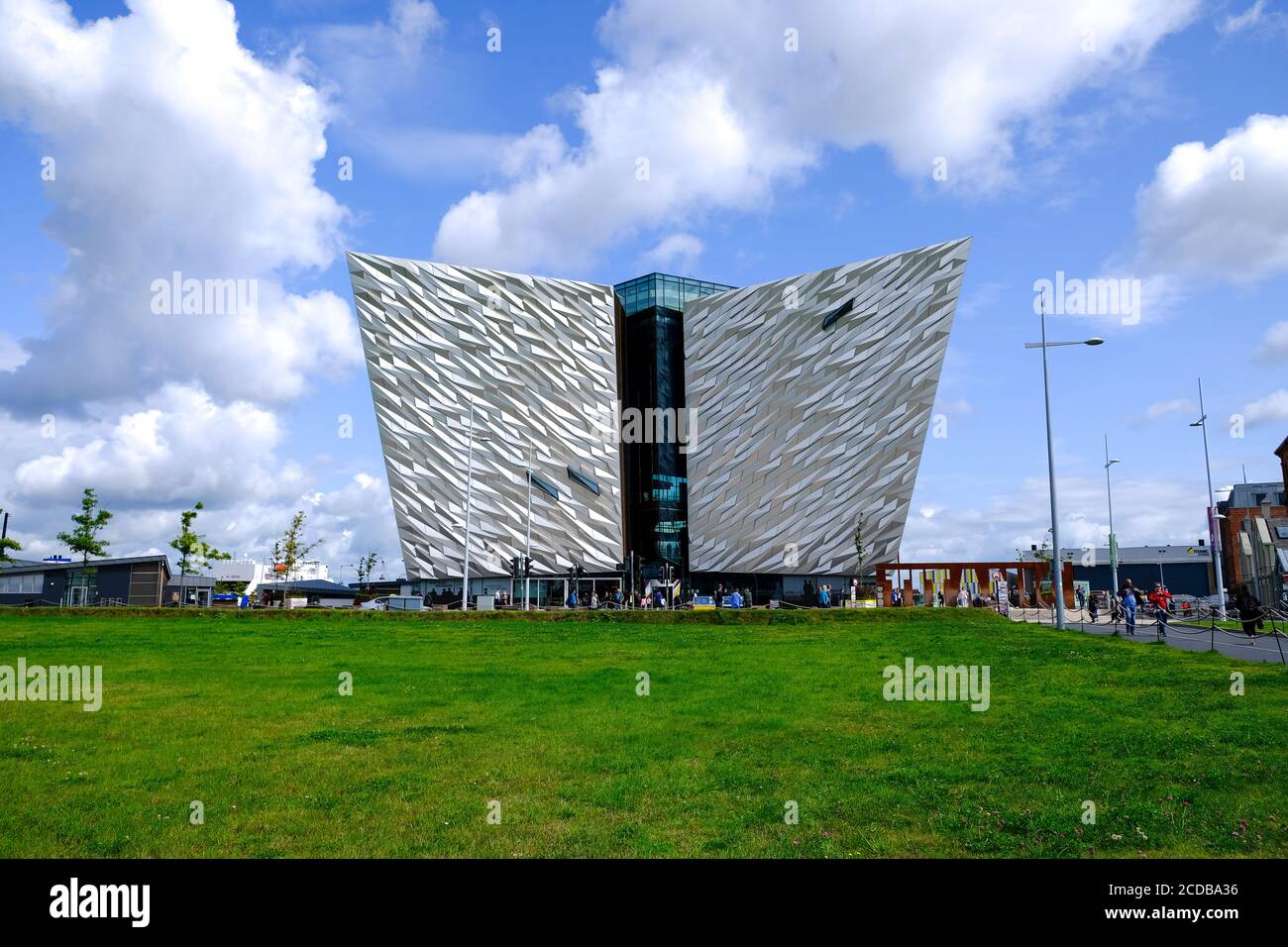 Belfast - August 2019: Titanic museum Stock Photo