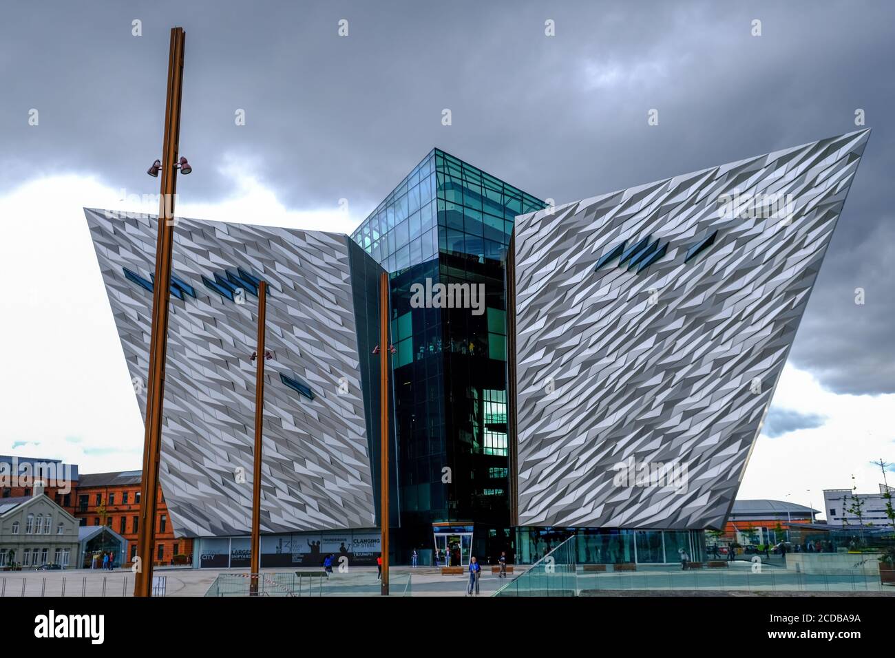 Belfast - August 2019: Titanic museum Stock Photo