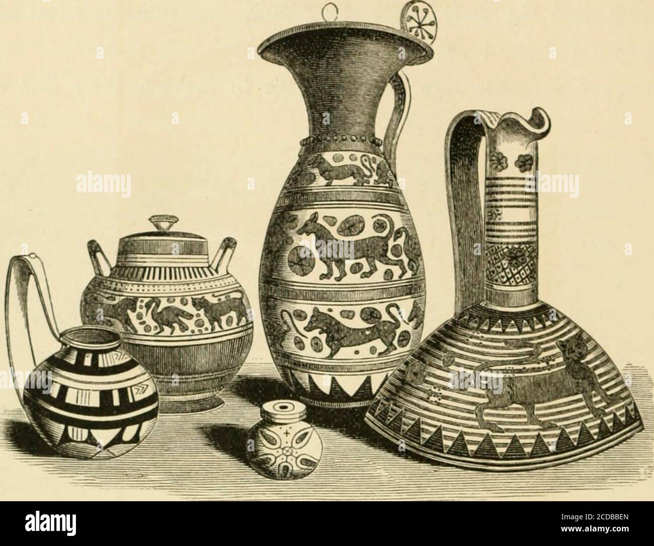 Pottery and porcelain, from early times down to the Philadelphia exhibition  of 1876 . Fio. Z).-^Tomb found in the Environs of Naples. not surely known  ; but pottery of theirs exists