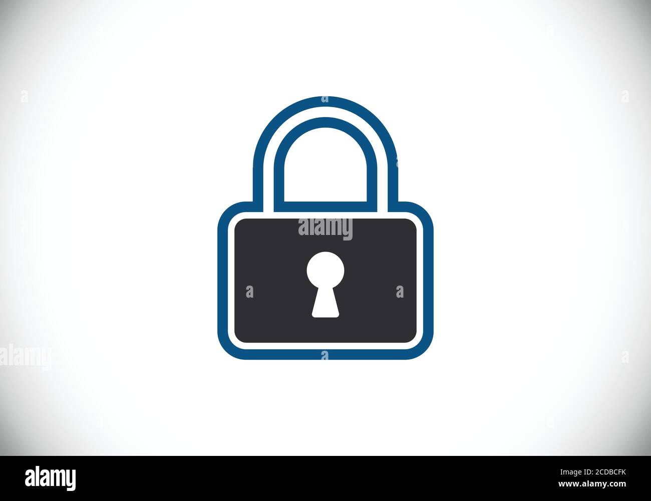 Lock icon. Security logo for mobile and web. Lock logo sign symbol