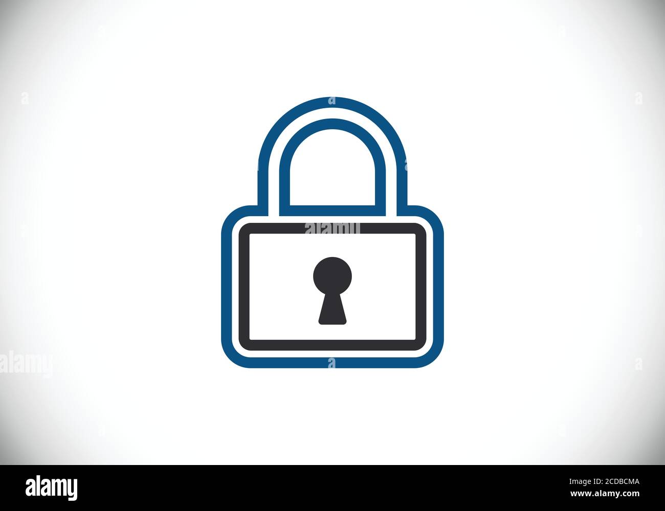 Lock icon. Security logo for mobile and web. Lock logo sign symbol ...