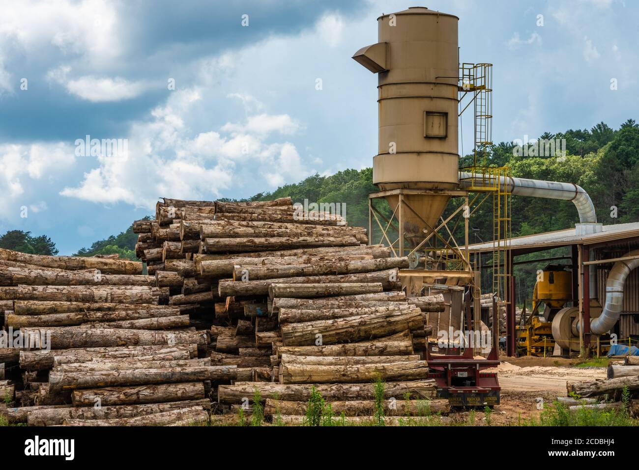 Robinson Stave Mill in Morganton, Georgia. (USA) Stock Photo