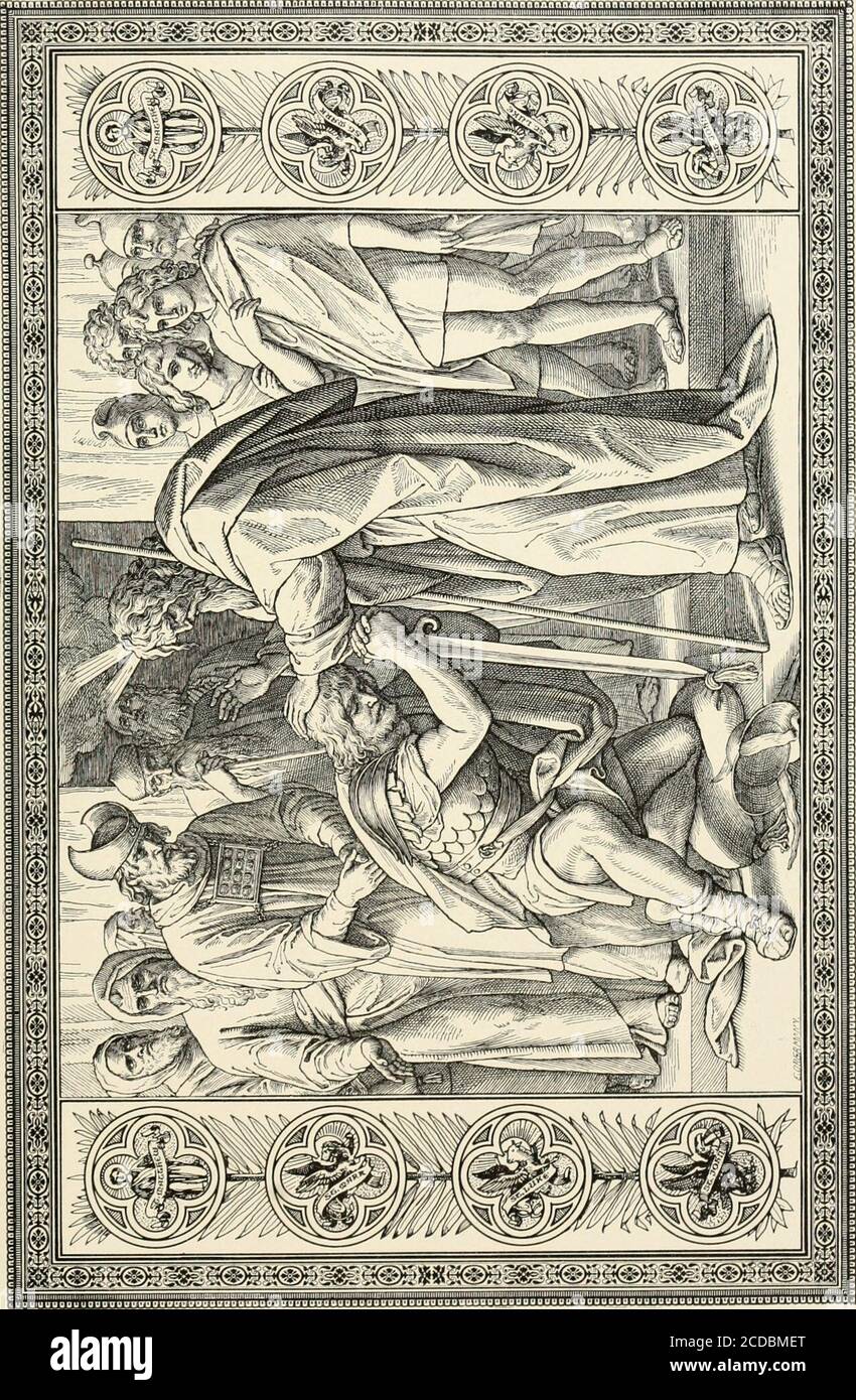 The Bible and its story.. . THE BIBLICAL SERIES BY JULIUS SCHNORR  VONCAROLSFELD. And Moses called unto Joshua, and said unto him inthe sight  of all Israel, Be strong, and of