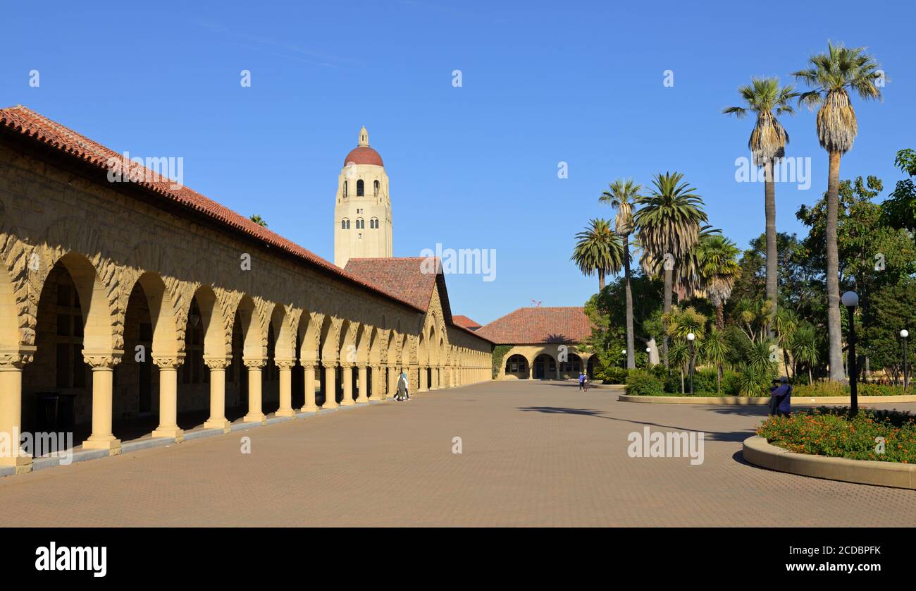 The Stanford University campus, Stanford CA Stock Photo