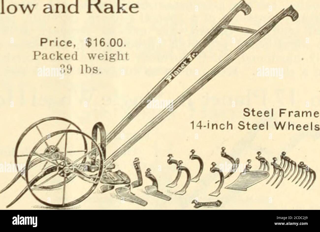 1922 Annual Catalog Machinery Fertilizers Seeds Etc A Double And Single Wheel Hoe In One 14 Inch Steel Wheelsand Forged Steel Frames Straddles Crops Till 20 Inches High Then Can Be