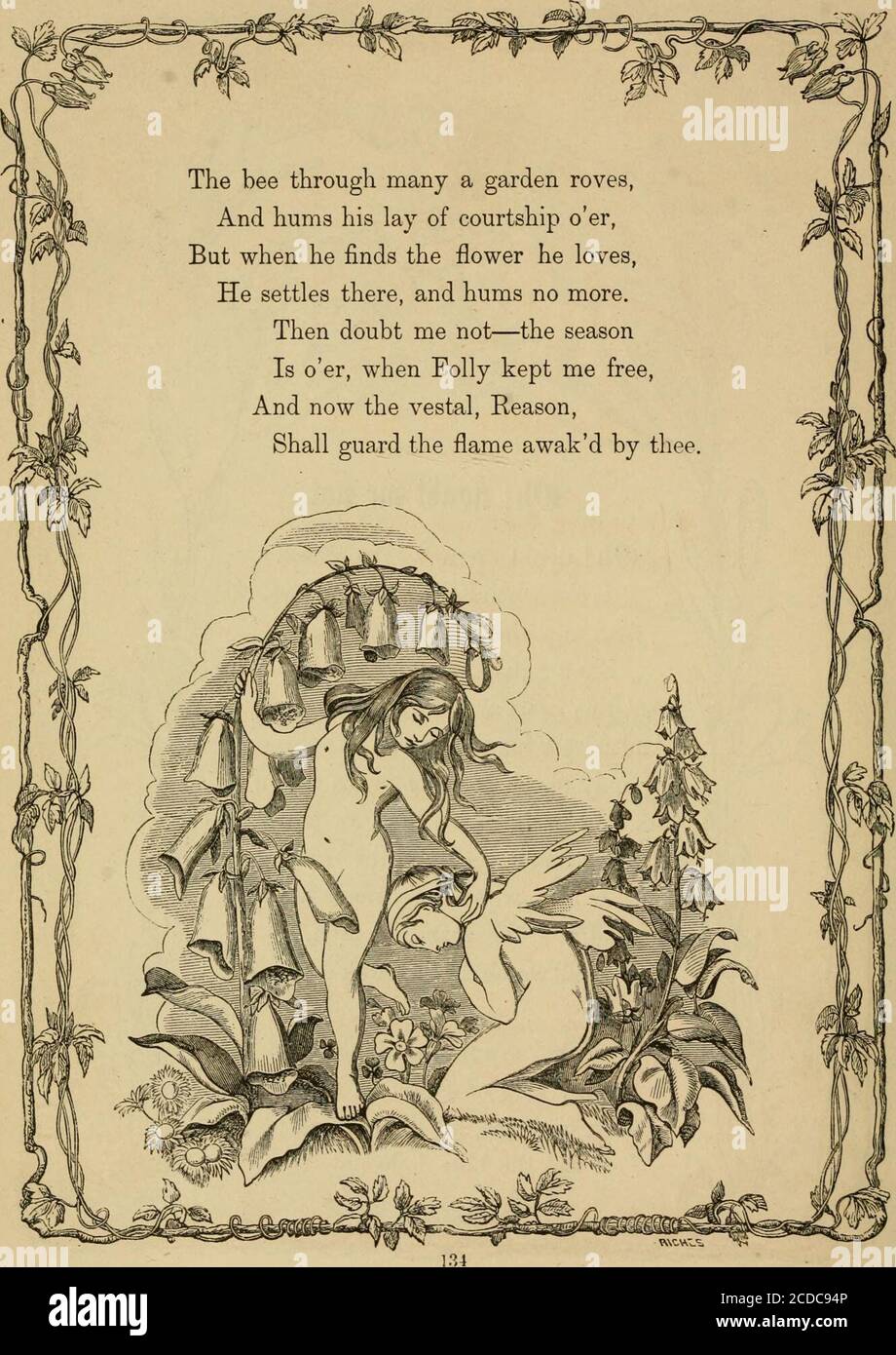 Literature, art and song: Moore's melodies and American poems; . While she  stole thro the gardenease was growing,She culld some, and kissd off its  nigAnd a rose, further on, lookd so