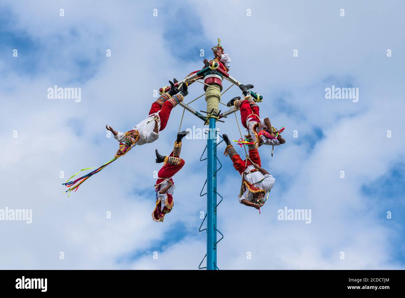 Voladores Ritual Performance Danza de los Voladores or Dance of the Flyers is a traditional pre ...