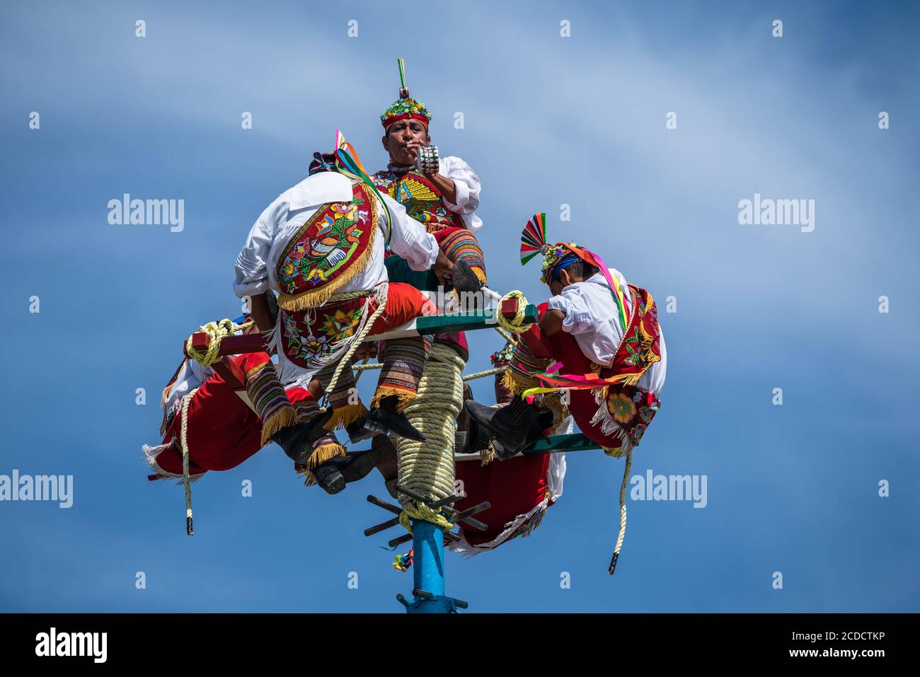 Voladores Ritual Performance Danza de los Voladores or Dance of the Flyers is a traditional pre ...