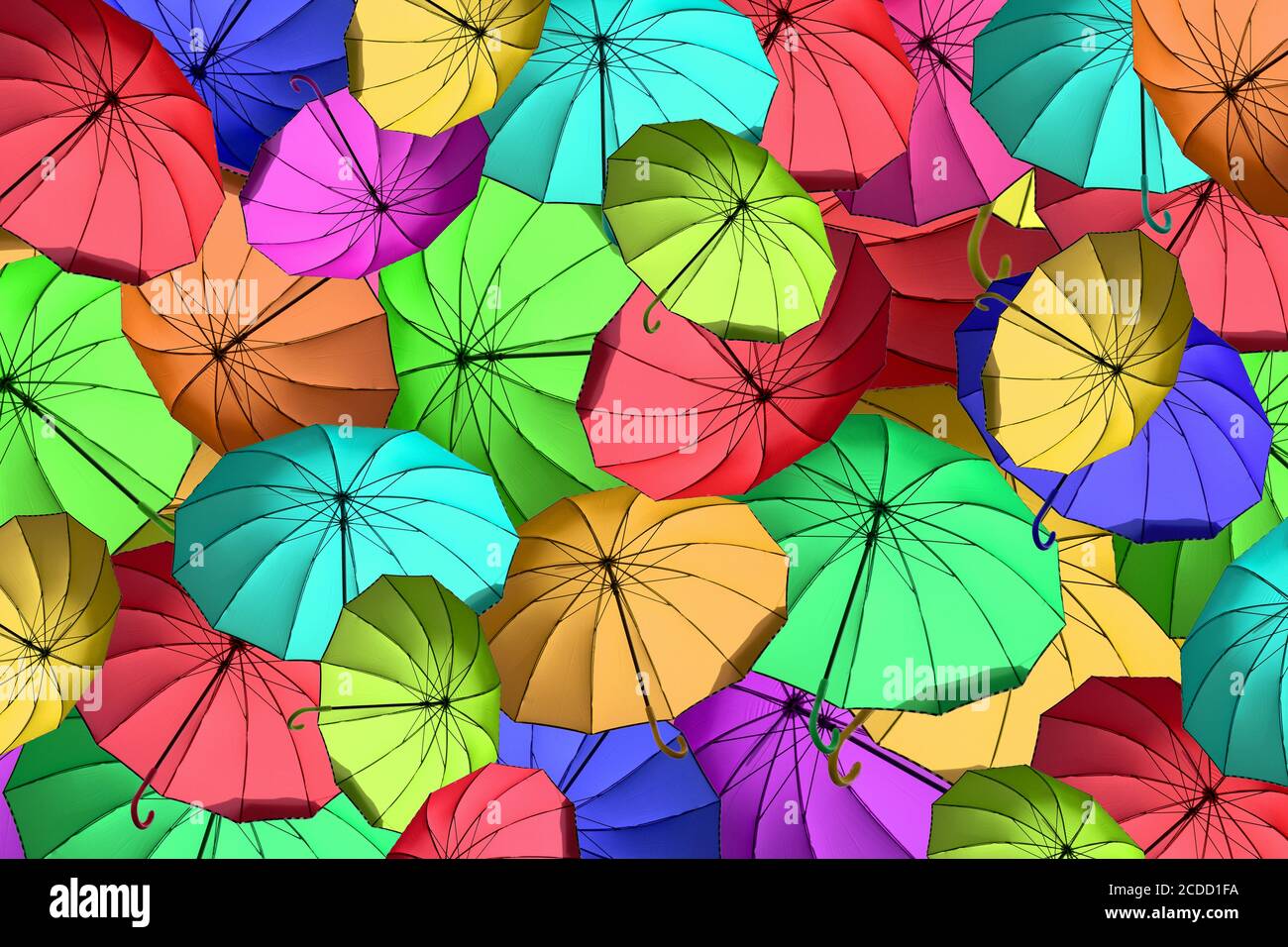 colorful umbrellas for the autumn rain Stock Photo Alamy