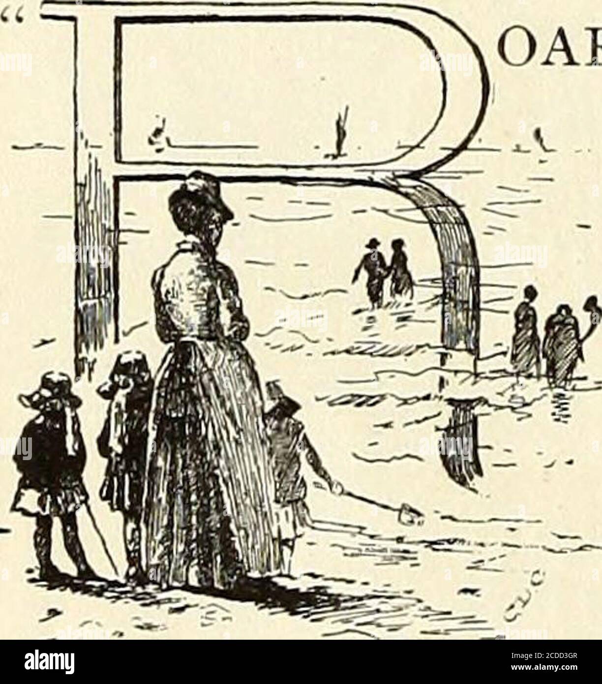 St. Nicholas [serial] . BY THE SEA IN AUGUST WEATHER. By Margaret  Hamilton.. OARING waves and slip-pery sand— Dear me! I preferthe land! That  s what Dorasays, for she Thinks it