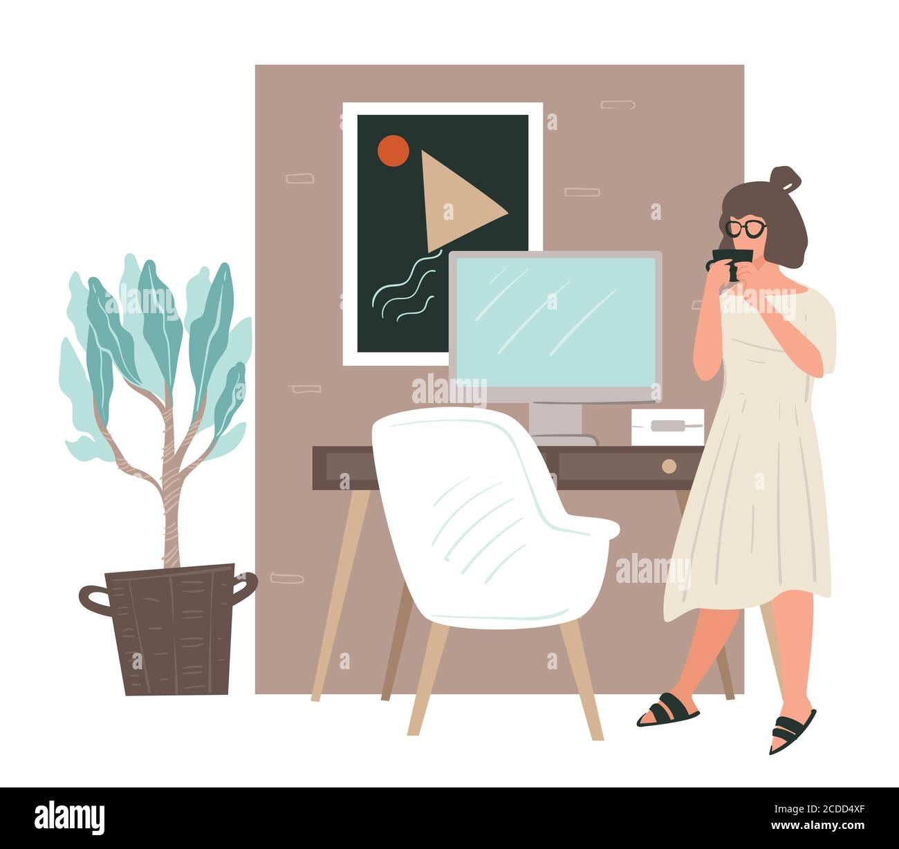 Female boss manager Stock Vector Images - Alamy