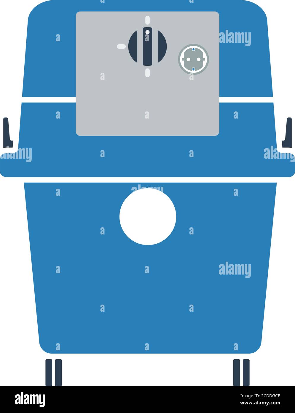 Icon Of Vacuum Cleaner. Flat Color Design. Vector Illustration Stock ...