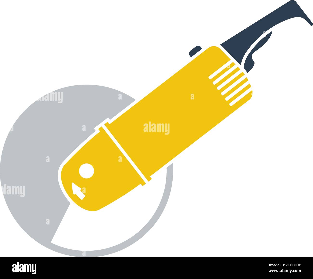 Icon Of Grinder. Flat Color Design. Vector Illustration Stock Vector ...
