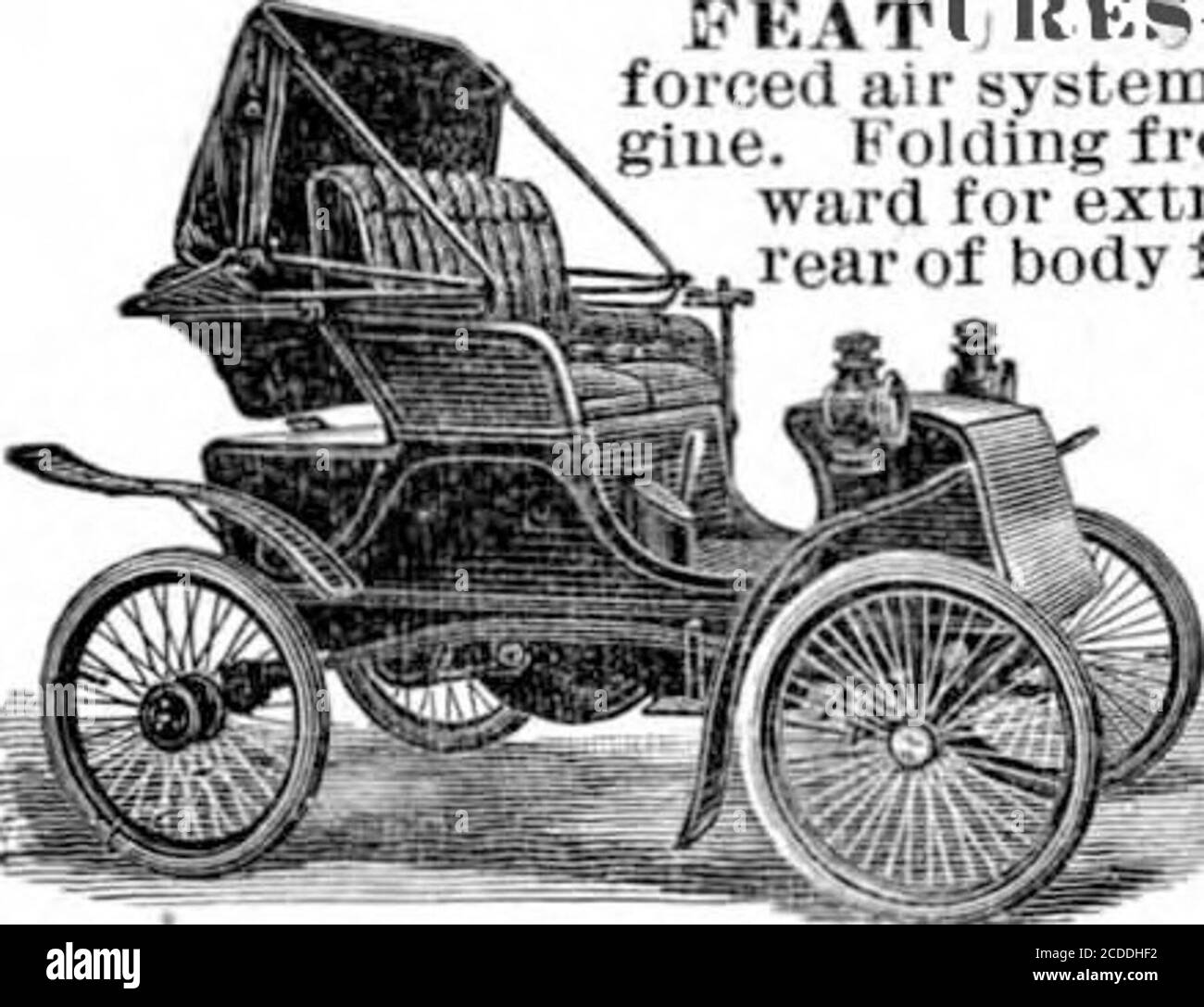 . Scientific American Volume 86 Number 14 (April 1902) . The Waterless Knouobile. A Business, Pleasure nil Touring Car combined, rlJllK?&gt;—Grooved pins and,ir system for cooling the en-giue. Folding front seat, facing for-ward for extra passengers Kntirefor carrying purposesTwo hundred mileson one supply ofgasolene. Very sate,due to its simplecontrol, two footbrakes and one dou-ble acting handbrake. ExtremelyOSS? riding, due toits long flexible sidesprings with swiv-eled ends. A great hill climber and very speedy, due toits powerful eight horse power engine. An ideal Doc-tors vehicle. Price Stock Photo