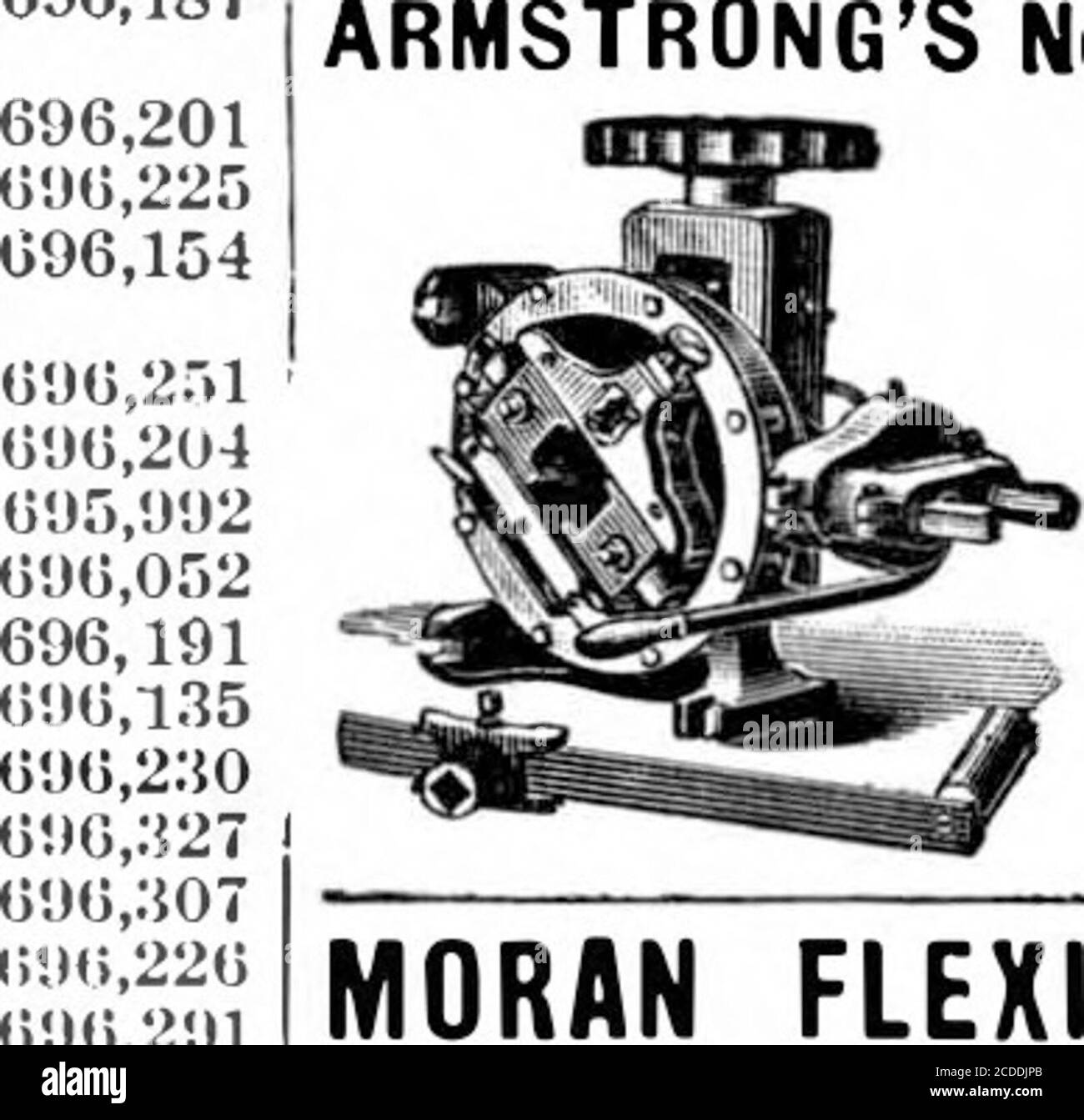. Scientific American Volume 86 Number 14 (April 1902) . ES % Dividend-Paying Mining, Oil &ndfS Smelter Stocks, Listed &nd (i Unlisted, our Specialty. - DOUGLAS, LACEY & CO. Bankers & Brokers* Fiscal Agents, Members N. Y. Consolidated Stock Exchange.66 BROADWAY & 17 NEW ST.. NEW YORK. wklets giving our successful plan for realizing the largre ( legitimate mining, - and Interest ... ffl mnelter investments, sub. blanks, full particnl.irs, etc., adit*k free on application. ri ARMSTRONGS No. 0 THREADING MACHINE Can be attached to bench or post.Desiuned for threading thesmaller sizes of pipe, ir Stock Photo