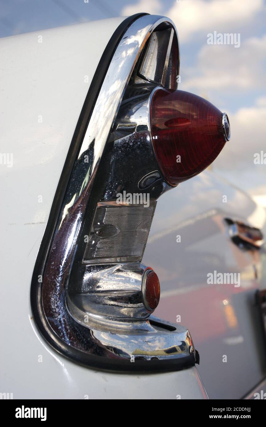 Tail Fin Rear Light Tail fin road cruiser Stock Photo - Alamy