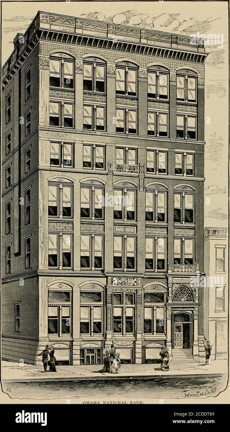 . Omaha illustrated : a history of the pioneer period and the Omaha of today embracing reliable statistics and information, with over two hundred illustrations, including prominent buildings, portraits, and sketches of leading citizens . challenge.Its commanding locationas the eastern terminusof the chief trans-conti-nental line, which, withother side transportationfacilities, made it a dis-tributing center for a vastand productive area ofterritory, attracted to itthose elements of growth,— enterprising men andcapital seeking profitableinvestment. A city de-termined within itse-lf tobe a city, Stock Photo