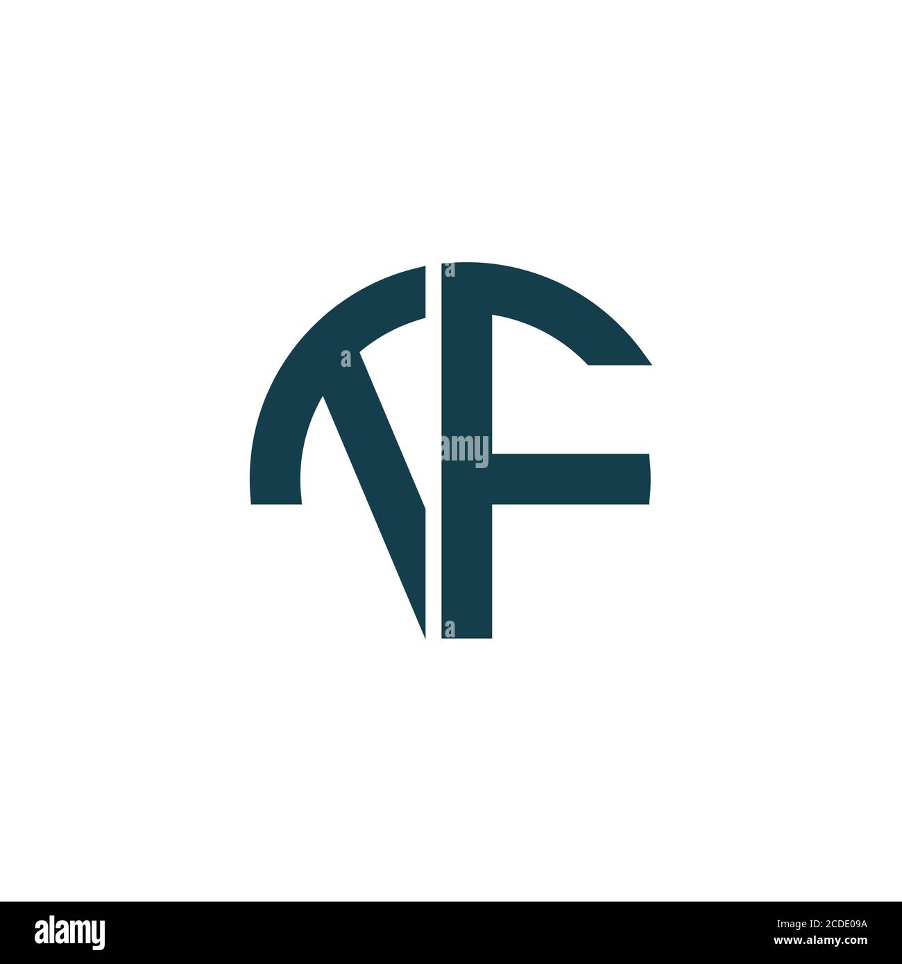 Initial letter tf logo or ft logo vector design template Stock Vector