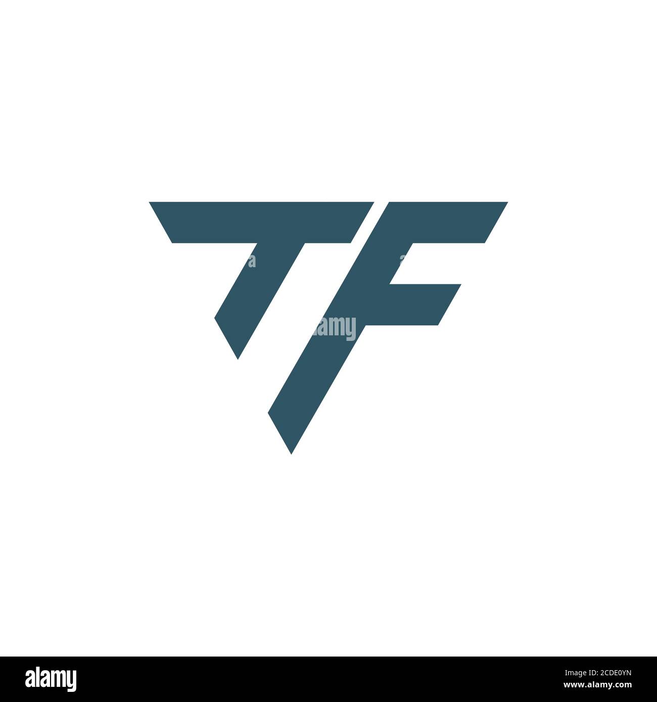 Initial letter tf logo or ft logo vector design template Stock Vector