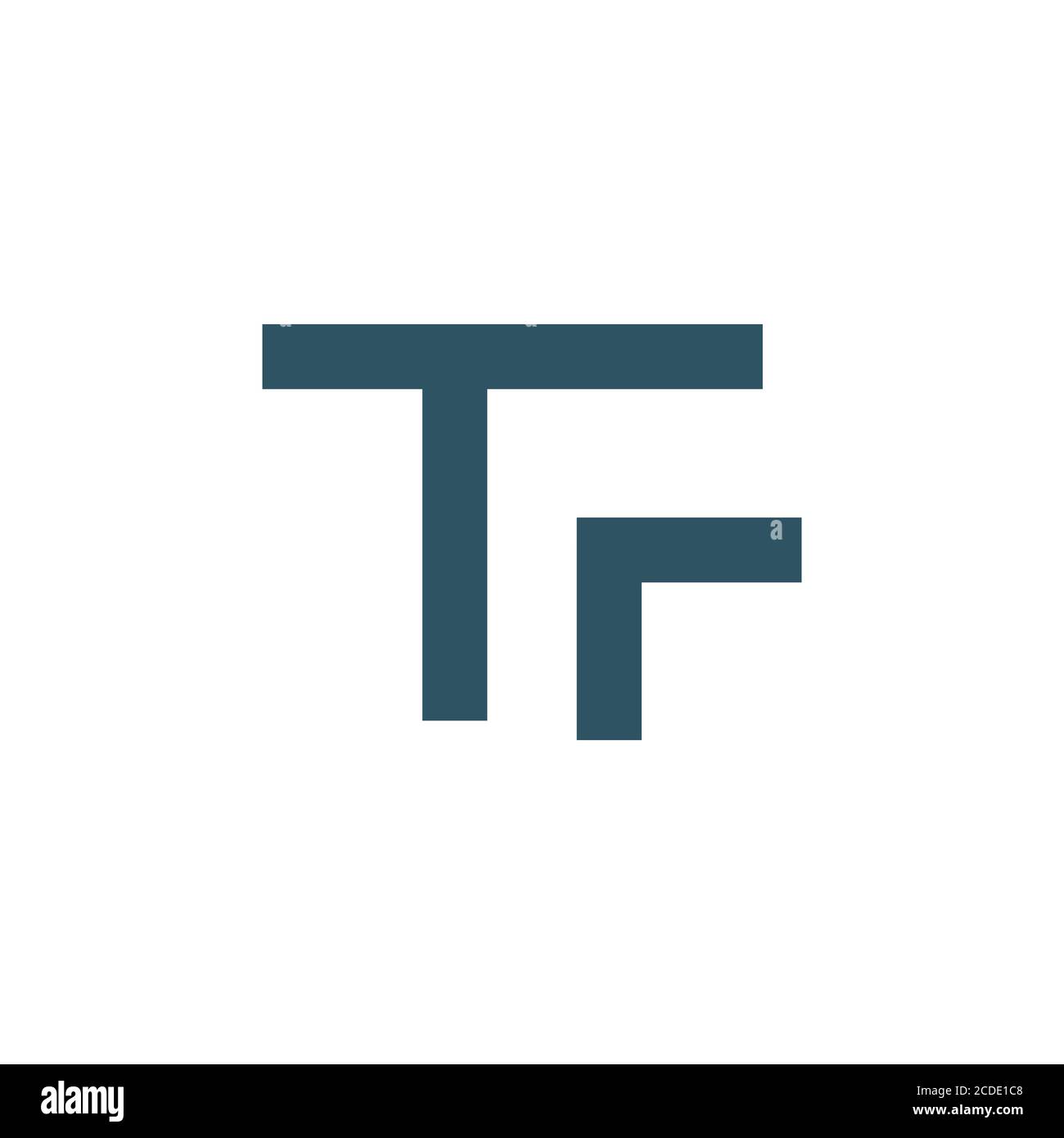 Initial letter tf logo or ft logo vector design template Stock Vector