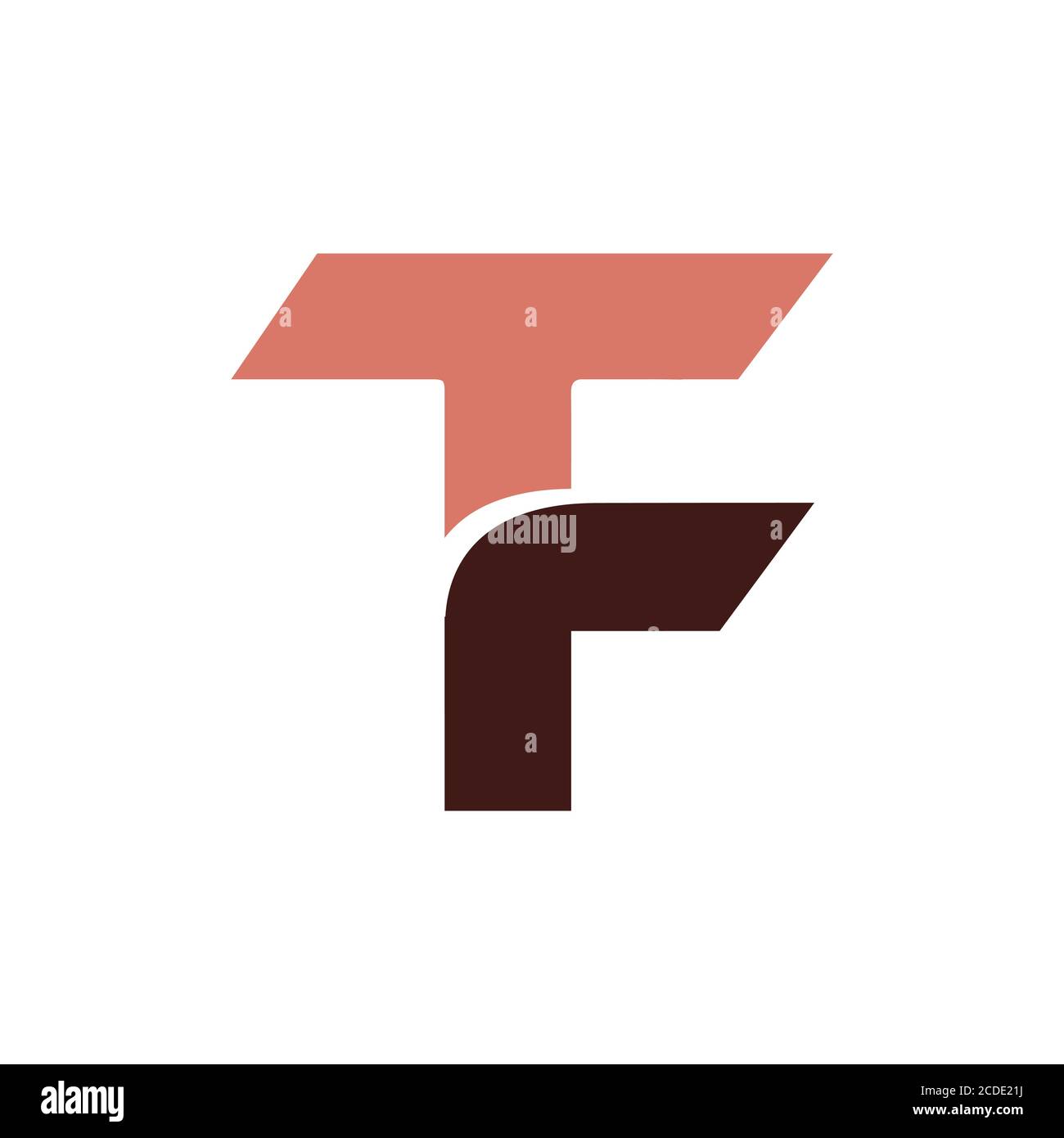 Initial letter tf logo or ft logo vector design template Stock Vector