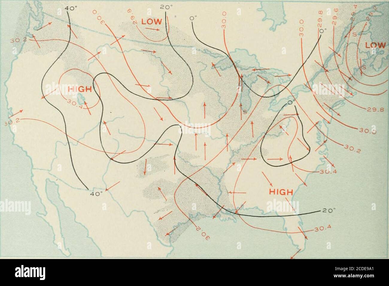 . The climate and weather of Baltimore . Fig. 136.—The Blizzard of February 13, 1899.. Fig. 137.—The Blizzard of February 14, 1899. MARYLAND WEATHER SERVICE 387 increasing in intensity and causing high northwest winds and heavysnowfall. The center of the storm crossed the latitude of Baltimoreduring the day of the 13th (Monday), just off the coast. The fall ofsnow during this day was the heaviest recorded in Baltimore in a 24hour period. The temperature during the entire day did not exceed10° above zero, while the northwest wind blew a gale. During the fol-lowing day the storm continued its co Stock Photo