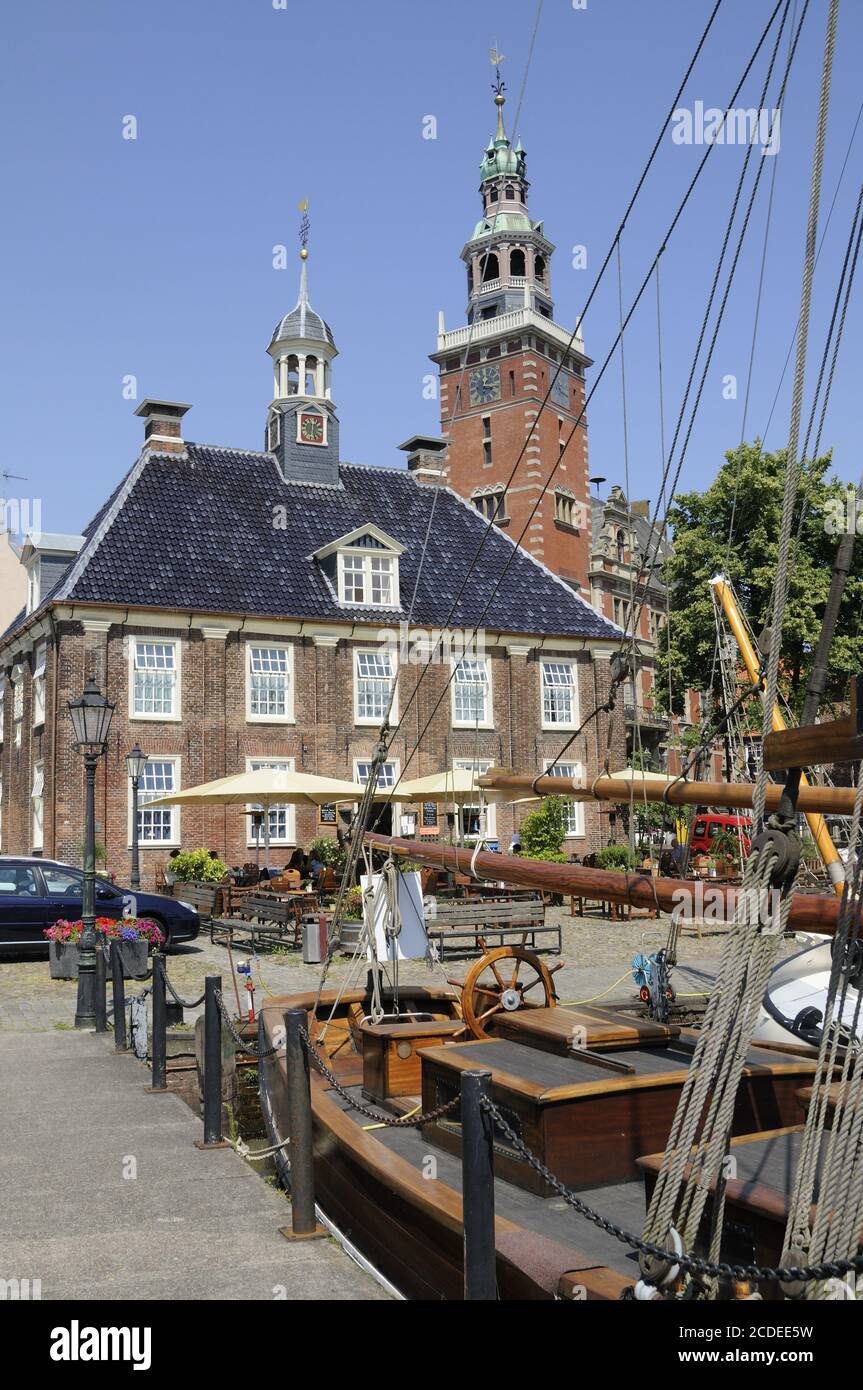 Scales and old town hall in Leer Stock Photo Alamy