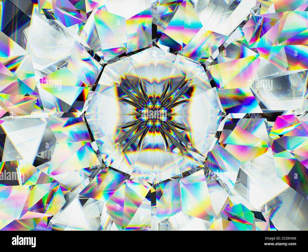 Gemstone diamond or shiny glass triangular texture kaleidoscope background.  3d render, 3d illustration Stock Photo - Alamy, image size:1300x1065