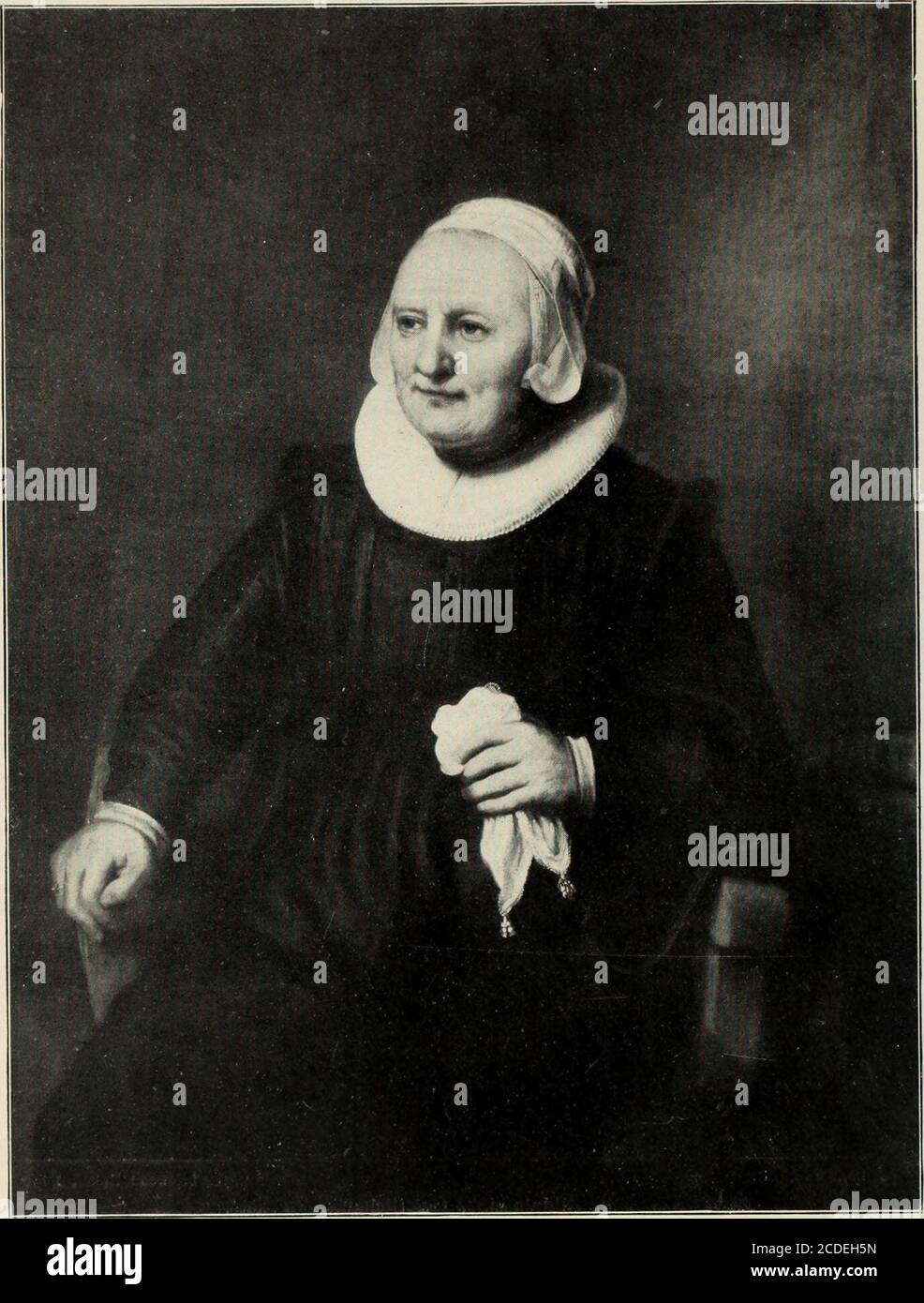 . Rembrandt; des meisters gemälde in 643 abbildungen . erlin, Frau von Carstanjen Auf Leinwand, H. 1,3, B. 1,10 Bildnis eines GeistlichenPortrait of a preacher 1645 Portrait dun predicateur B.290 339. „.. ,,„,,„,.,, Auf Leinwand, H. 1,265, B. 1,02 »London, O. Lindsay Holford Bildnis der Frau des GeistlichenPortrait of the preachers wife Um 1645 Portrait de la femme du predicateur B.291 340 Stock Photo