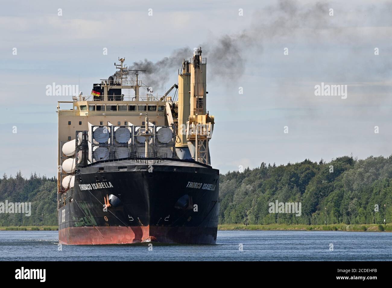 Thorco Isabella passing the Kiel Canal Stock Photo