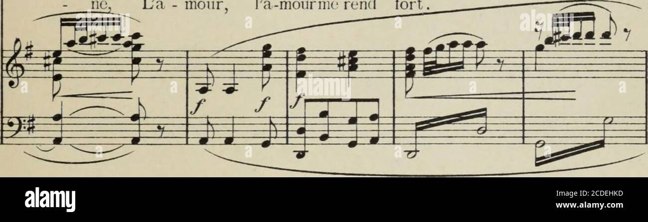 . Annette & Lubin : comédie en un acte, en vers . sang- bouillon * 1^^ feg m E55 I If r r V jpE i ï ^ ^ r^np p &gt;f U- ^m ne?^ La - mour, la-mour me rend fort,. i &gt; JIp JUU&gt; F lU i 5fe # JS-.B1 Non, non, je ne crains per - son - ne, Non, ? p—P 52 w=r î^a: / m «S 9BE î TT TT y iJij, J|1^TJ ni» )ttîÎ0Ïvm y Nul clan - ger ne mé-ton-ne, Non,je necrainsper- son -G- ne Stock Photo