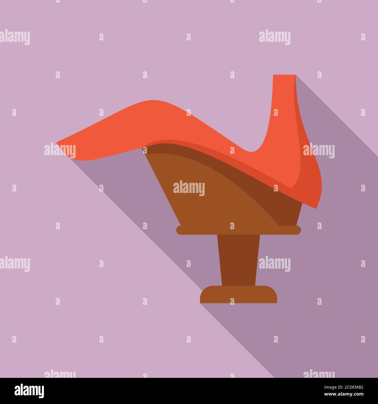 Woman shoe repair icon. Flat illustration of woman shoe repair vector ...