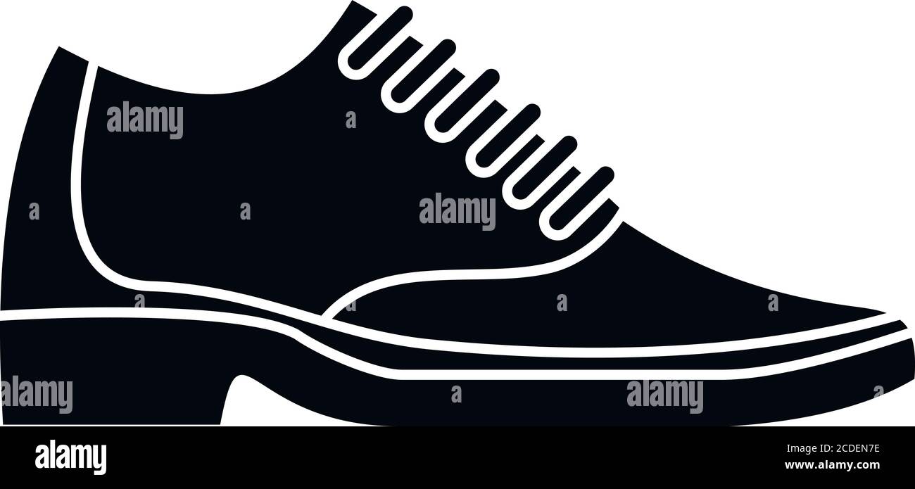 Man shoe repair icon. Simple illustration of man shoe repair vector ...