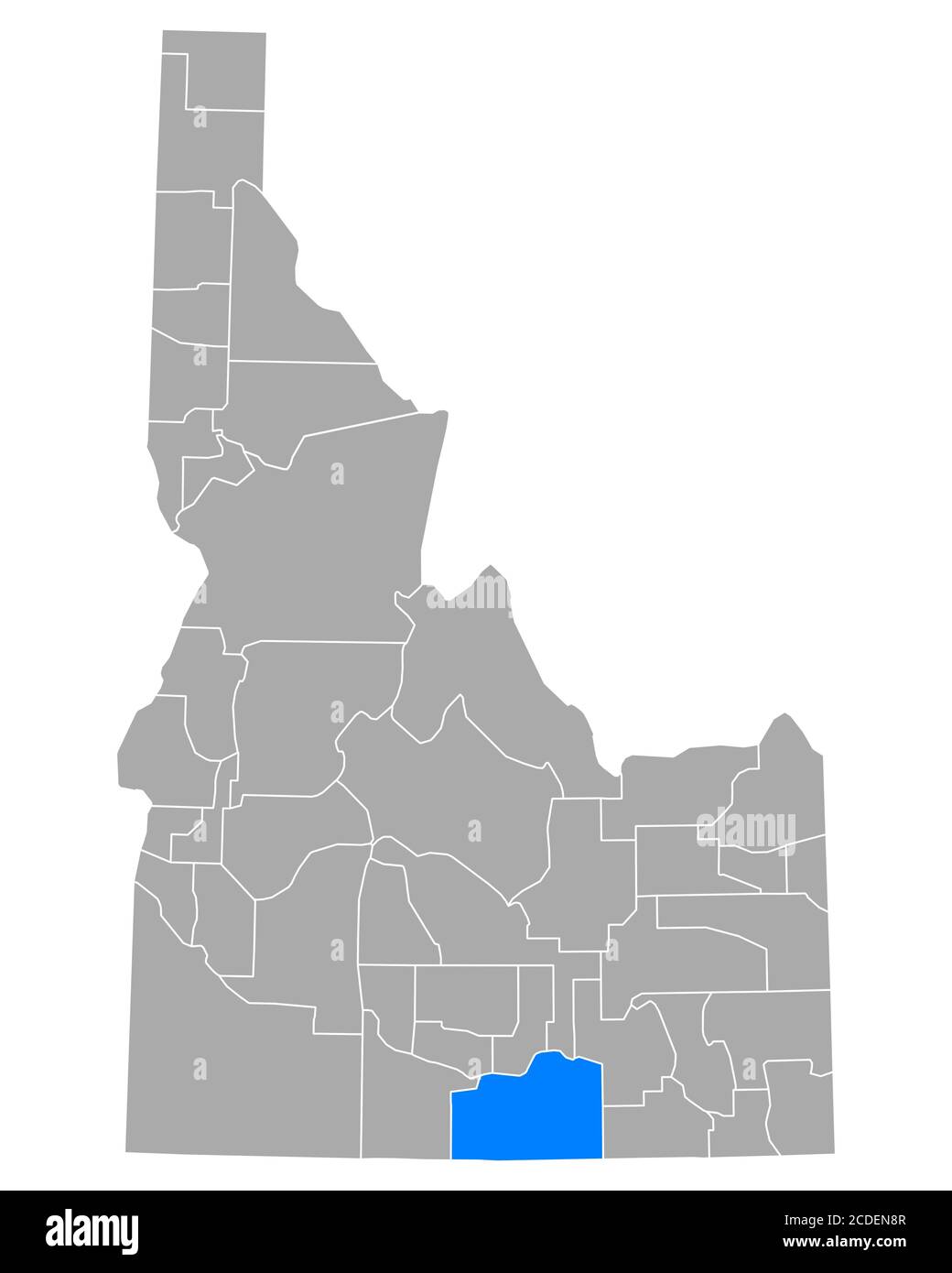 Map of Cassia in Idaho Stock Photo Alamy