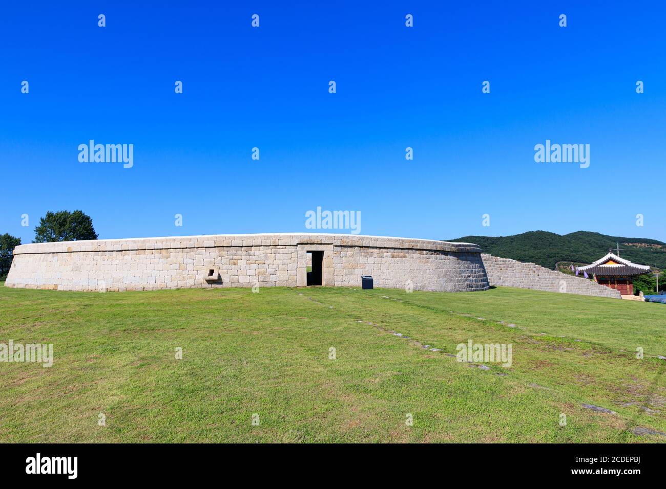 Ganghwa-gun, Incheon, South Korea July 15, 2020 -Jwagang Donedae Outpost. korea ganghwado historical site landscape. Beautiful scenery in Korea. Stock Photo