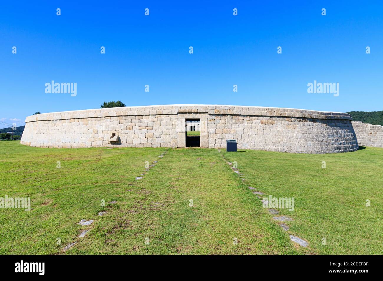 Ganghwa-gun, Incheon, South Korea July 15, 2020 -Jwagang Donedae Outpost. korea ganghwado historical site landscape. Beautiful scenery in Korea. Stock Photo