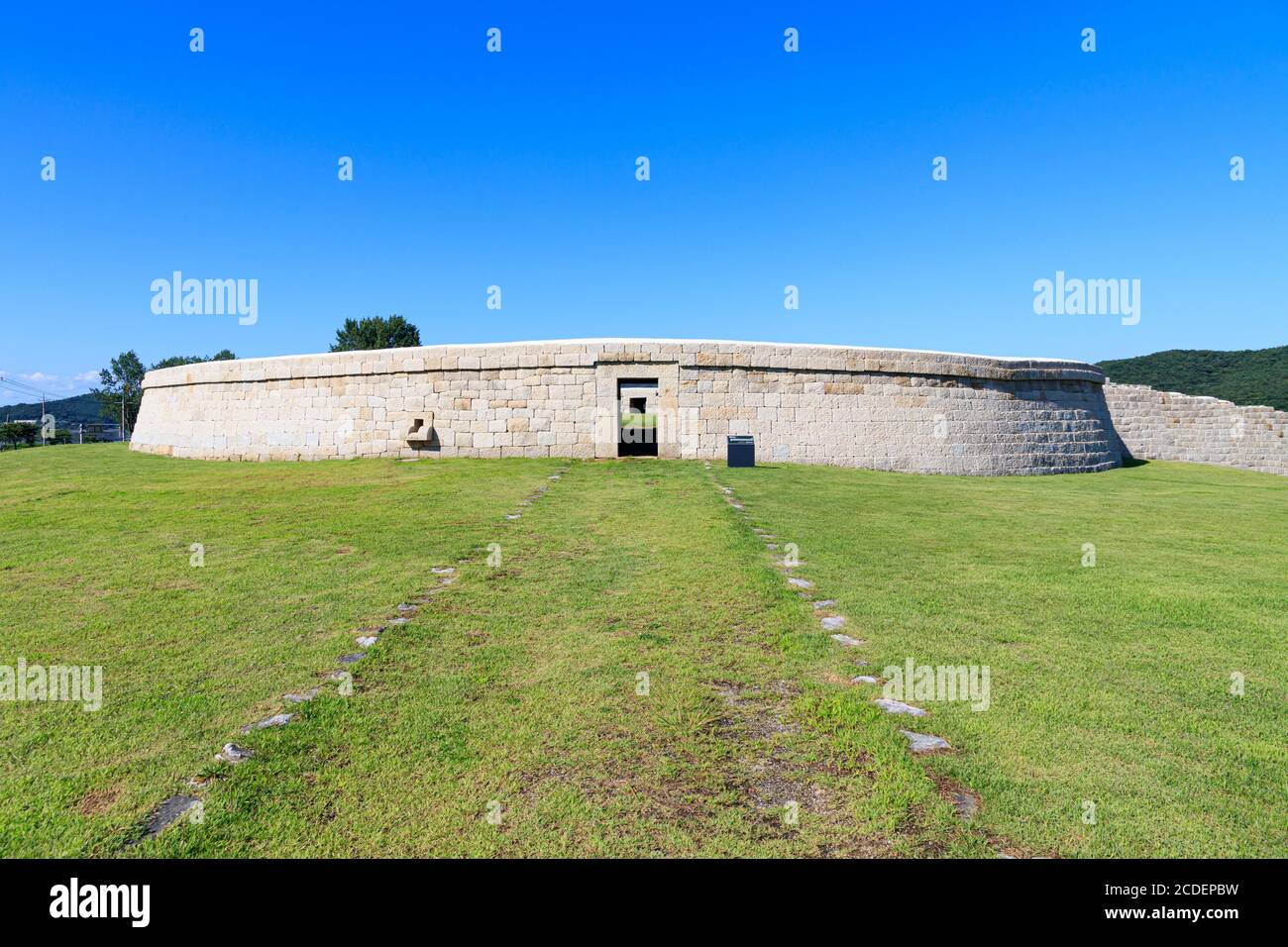 Ganghwa-gun, Incheon, South Korea July 15, 2020 -Jwagang Donedae Outpost. korea ganghwado historical site landscape. Beautiful scenery in Korea. Stock Photo