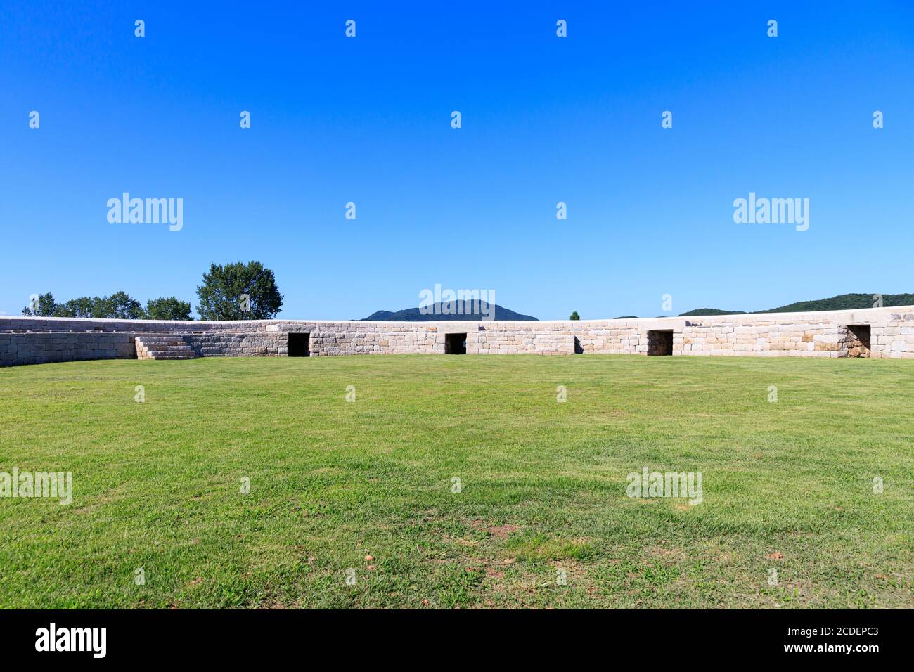 Ganghwa-gun, Incheon, South Korea July 15, 2020 -Jwagang Donedae Outpost. korea ganghwado historical site landscape. Beautiful scenery in Korea. Stock Photo