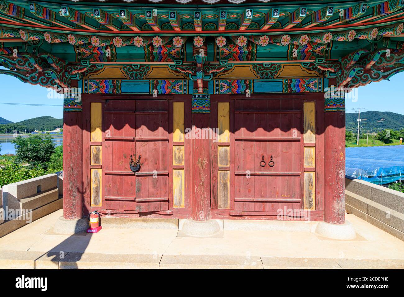 Ganghwa-gun, Incheon, South Korea July 15, 2020 -Jwagang Donedae Outpost. korea ganghwado historical site landscape. Beautiful scenery in Korea. Stock Photo